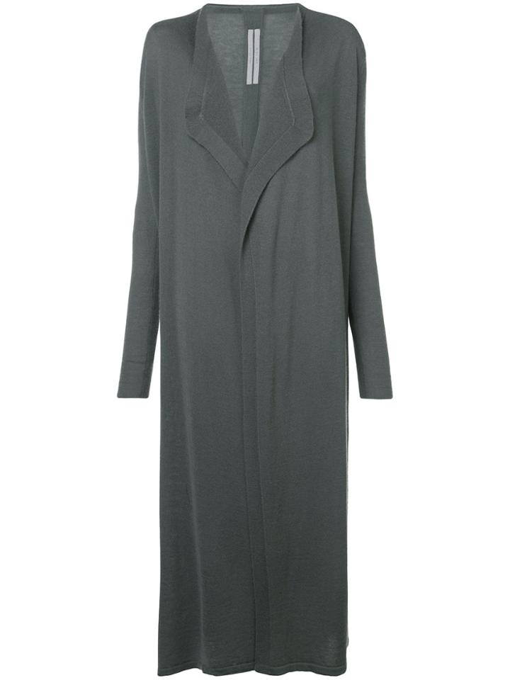 Rick Owens Long-line Cardi-coat - Grey