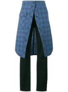 Golden Goose Deluxe Brand Black Check Wrap Straight Leg Jeans