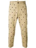 Dsquared2 Logo Embroidered Chino Trousers