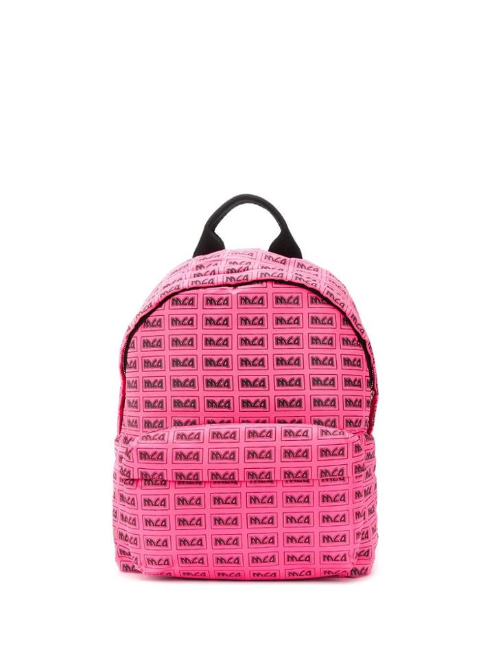 Mcq Alexander Mcqueen Monogram Print Backpack - Pink
