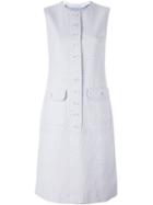 Givenchy Vintage Floral Jacquard Dress, Size: 38, Blue