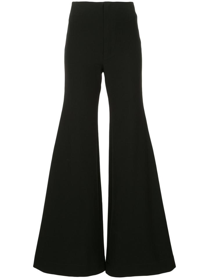 Georgia Alice Memory Flared Trousers - Black