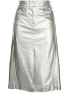 Tibi High-waisted Skirt - Silver