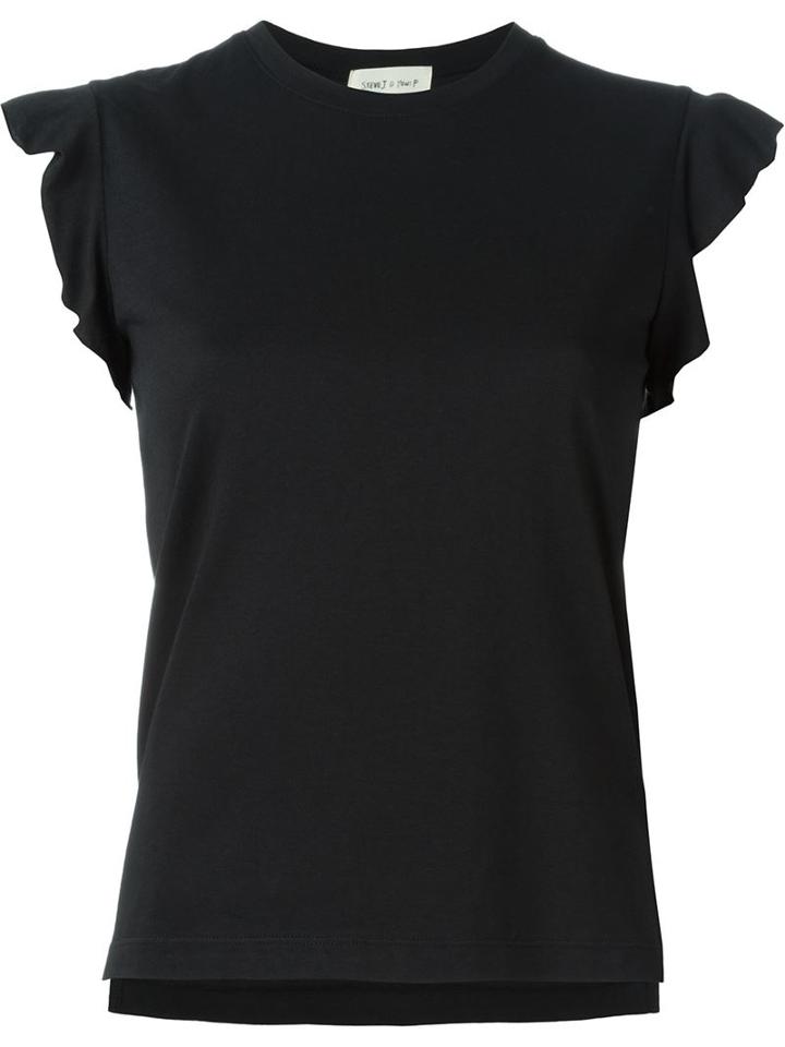 Steve J & Yoni P Cap Flutter Sleeve Tank Top
