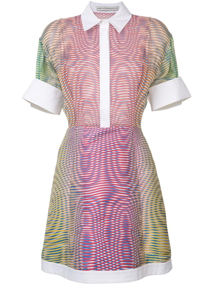 Mary Katrantzou Dégradé Stripe Dress - Red
