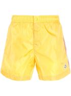 Moncler Side Stripe Swimming Shorts - Yellow