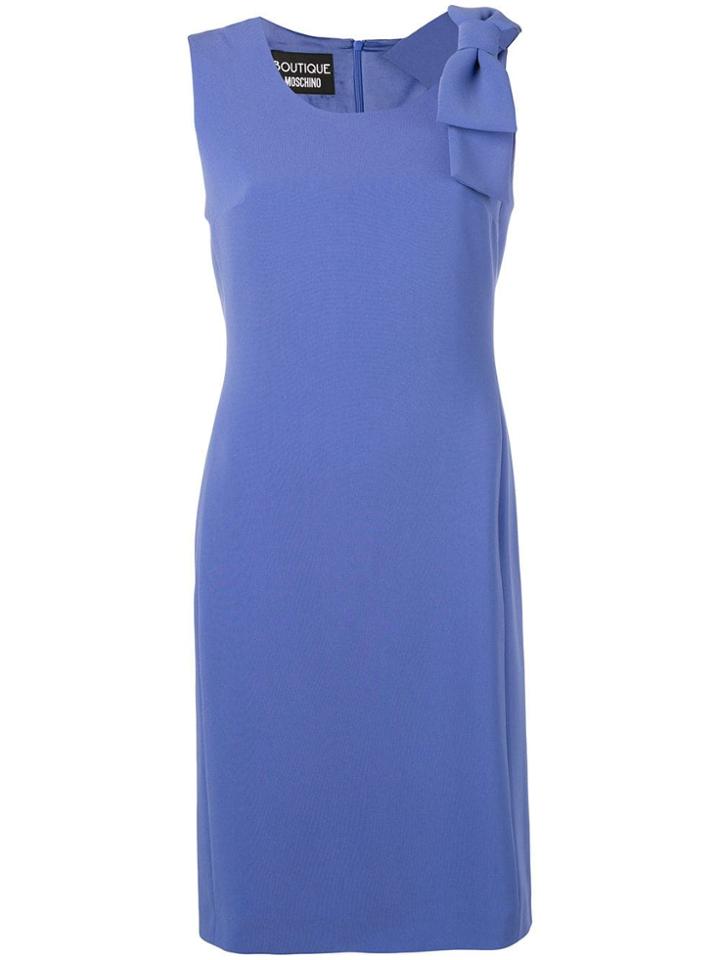 Boutique Moschino Bow Shift Dress - Blue