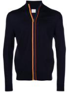 Paul Smith Stripe Detail Cardigan - Blue