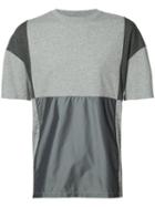 Mostly Heard Rarely Seen Patchwork T-shirt, Men's, Size: Xl, Grey, Cotton/nylon