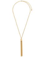 Saint Laurent Tassel Pendant Necklace - Gold