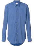Bagutta Floral Print Shirt - Blue