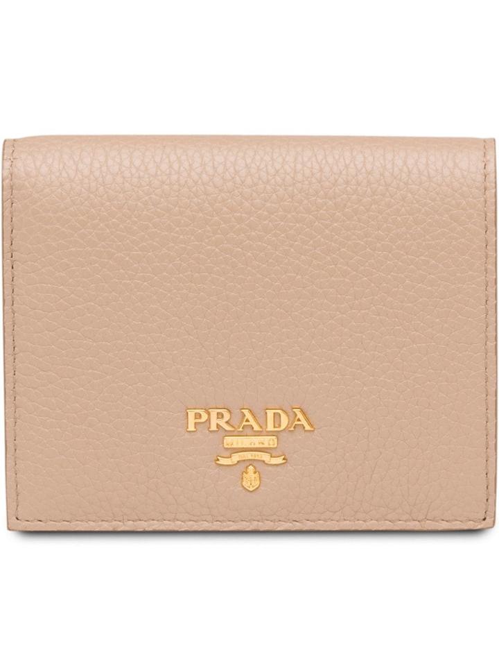 Prada Logo Wallet - Neutrals