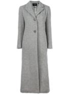 Isabel Marant Duard Coat, Women's, Size: 38, Grey, Virgin Wool/alpaca/viscose/polyester