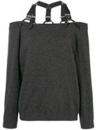 Moschino Off The Shoulder Jumper - Grey