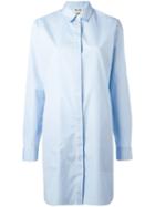 Acne Studios Concealed Fastening Shirt Dress, Women's, Size: 38, Blue, Cotton