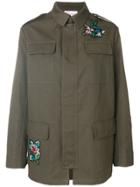 Red Valentino Falcon Embroidered Jacket - Green
