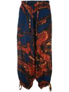 Yohji Yamamoto Vintage Lava Print Trousers - Multicolour