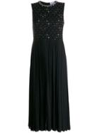 Red Valentino Embellished Mid-length Dress - Black