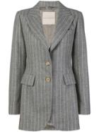 Ermanno Scervino Pinstripe Blazer - Grey