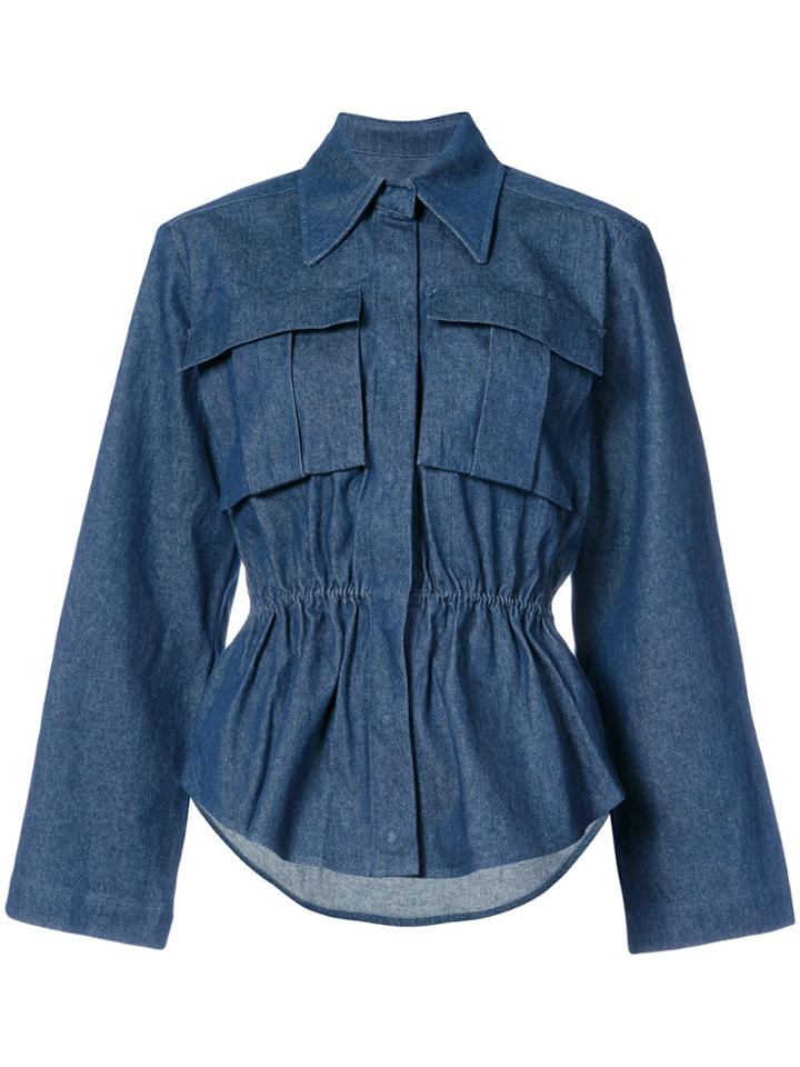 Solace London Gala Denim Shirt - Blue