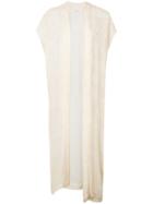 Mes Demoiselles Short-sleeve Long Kimono - Neutrals