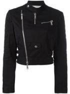 Dsquared2 Biker Jacket, Women's, Size: 38, Black, Cotton/spandex/elastane/polyester/viscose