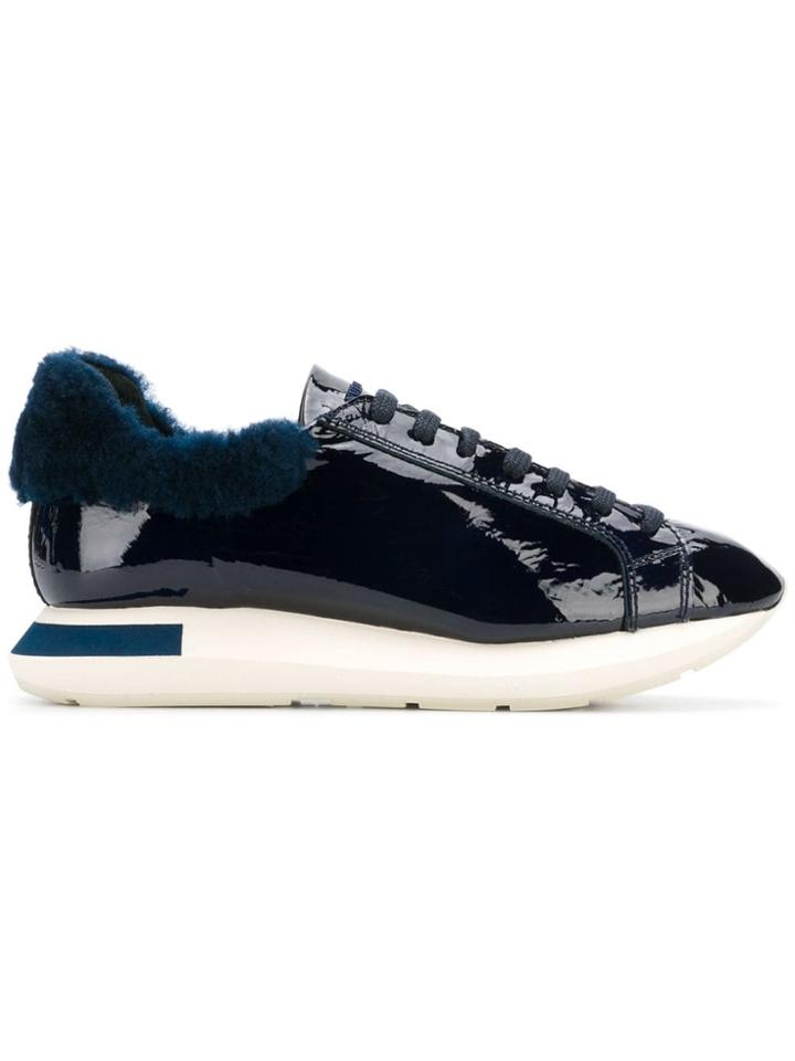 Manuel Barceló Varnished Lace-up Sneakers - Blue