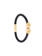 Northskull Northskull Blackgoldnappabracelet Gold Brass