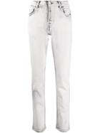 Emporio Armani Marble-effect Wash Jeans - Grey