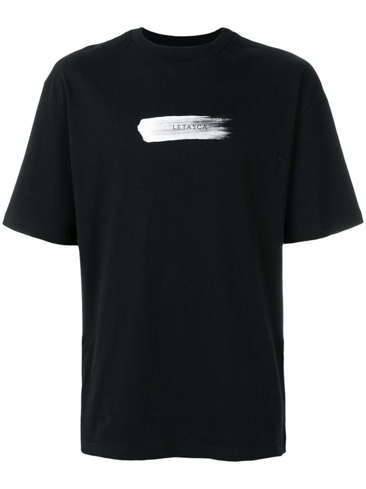 Letasca Brushstroke T-shirt - Black
