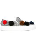 Joshua Sanders Pompom Application Sneakers