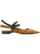 Dorothee Schumacher Studded Slingback Mules - Brown
