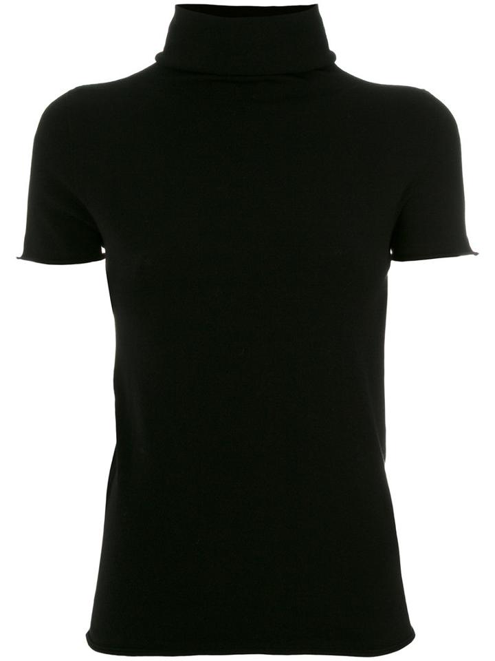Twin-set - Turtleneck Knitted Blouse - Women - Polyester/viscose - M, Black, Polyester/viscose