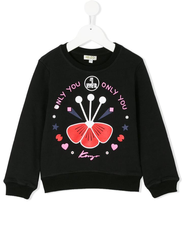 Kenzo Kids - Tanami Only You Sweatshirt - Kids - Cotton - 2 Yrs, Black