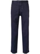 Dell'oglio Slim Fit Cropped Trousers - Blue