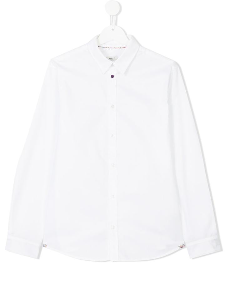 Paul Smith Junior - Classic Fit Shirt - Kids - Cotton - 16 Yrs, White