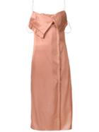Edun Slipping Camisole Dress, Women's, Size: 4, Pink/purple, Acetate/viscose