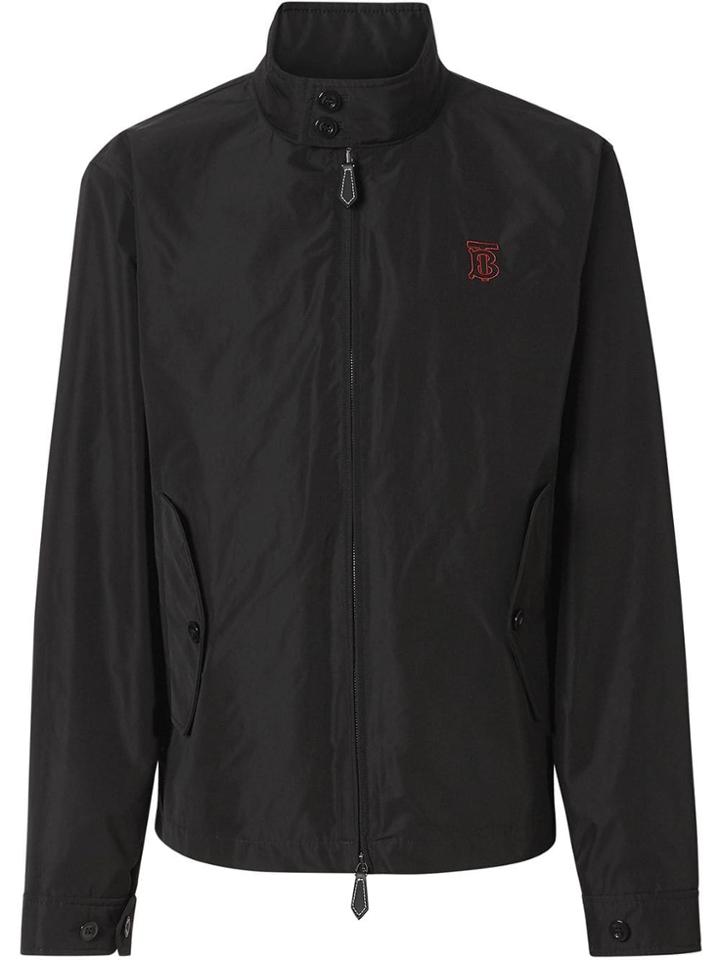 Burberry Monogram Motif Shape-memory Taffeta Jacket - Black