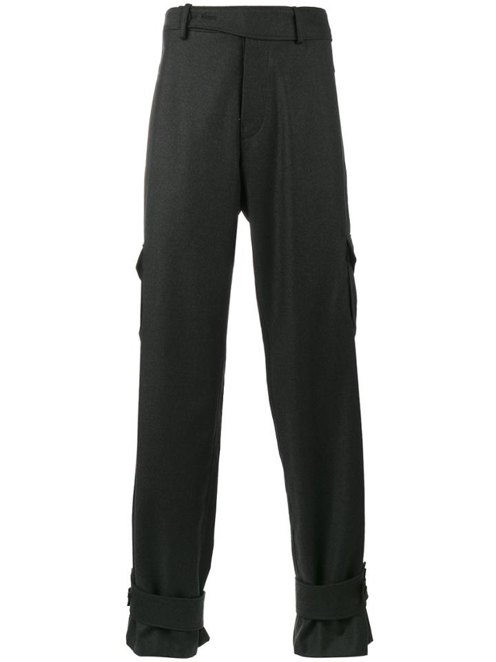 Jw Anderson High Waisted Cargo Trousers - Grey