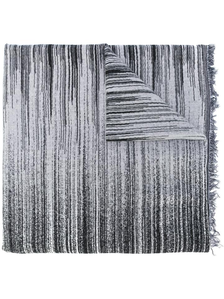Oyuna Large Woven Scarf - Black