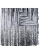 Oyuna Large Woven Scarf - Black