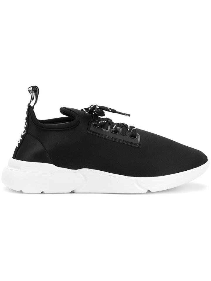 Moschino Lace-up Sneakers - Black
