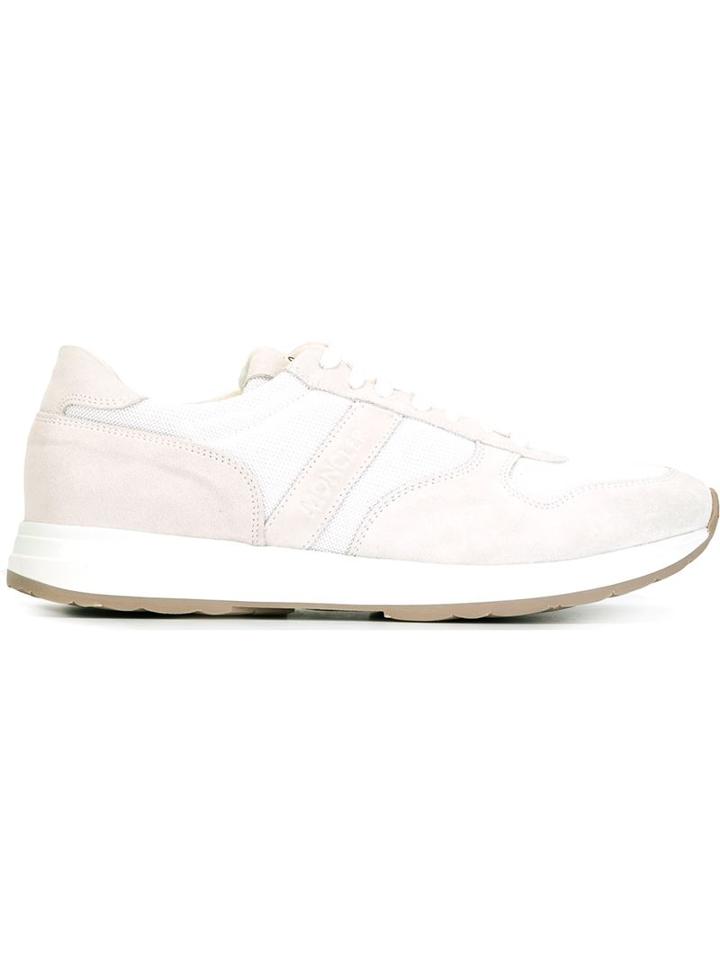 Moncler Monaco Sneakers, Men's, Size: 43, Nude/neutrals, Suede/nylon/rubber