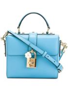 Dolce & Gabbana Dolce Box Tote, Women's, Blue, Calf Leather