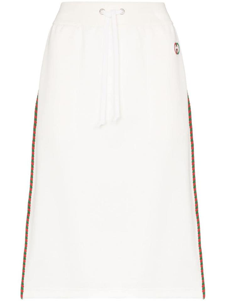 Gucci Gucci Hw Skrt Min Jrsy Drwstrng W Gcci S - White
