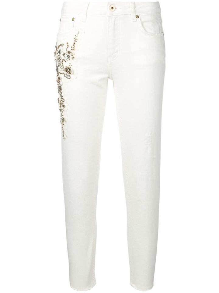 Twin-set Skinny Embellished Jeans - White
