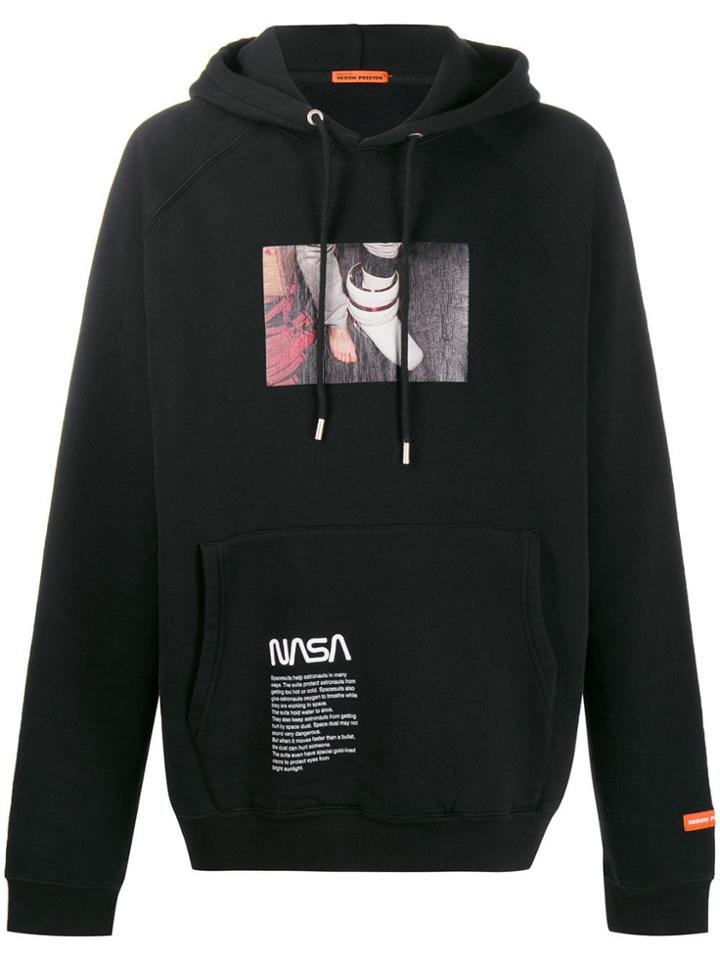 Heron Preston Nasa Photo Print Hoodie - Black