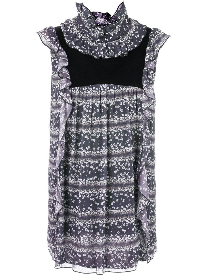 See By Chloé Floral Print Ruffled Top