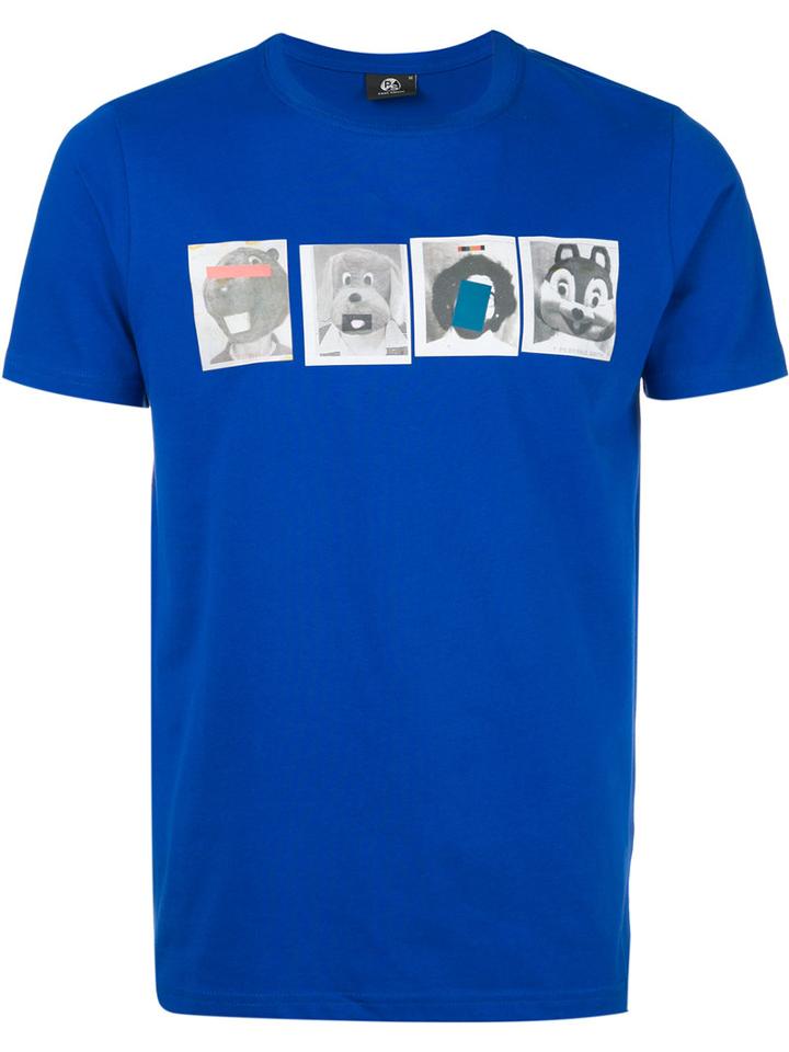 Ps By Paul Smith - Stuffed Animal Print T-shirt - Men - Organic Cotton - Xl, Blue, Organic Cotton