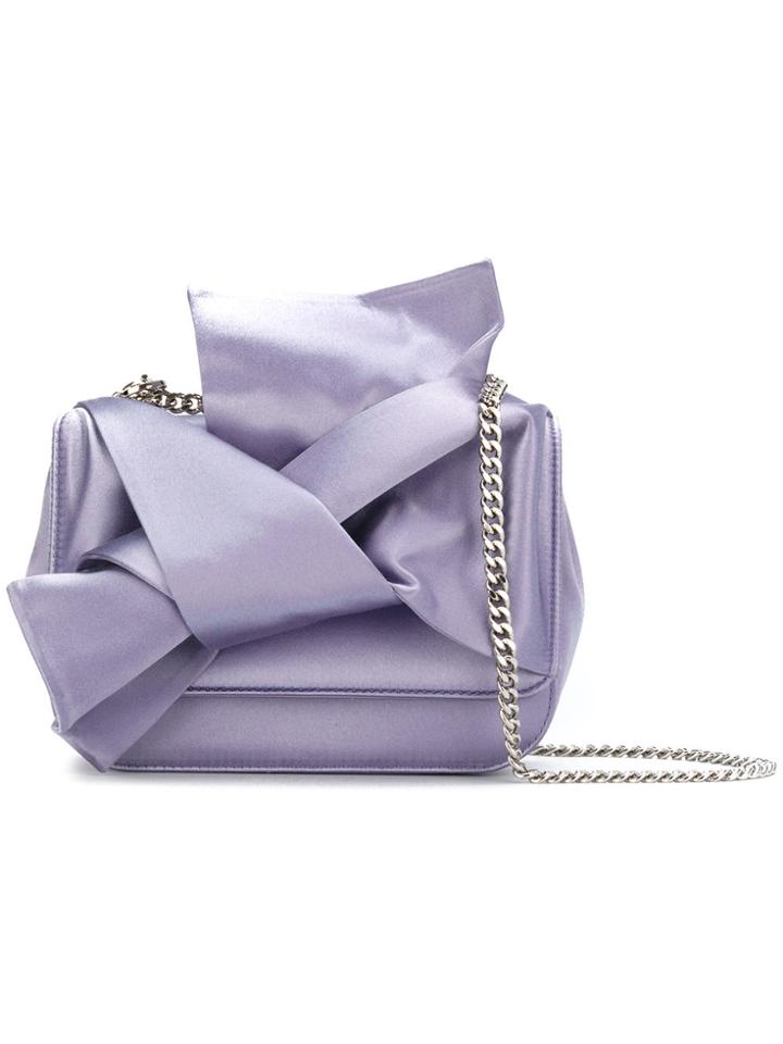 No21 Front Knot Shoulder Bag - Pink & Purple